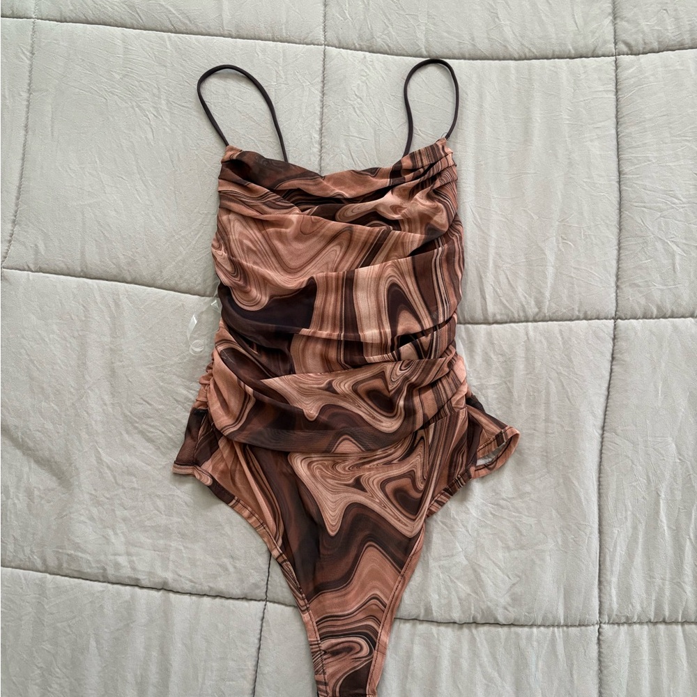 12th Tribe Cowl Neck bodysuit